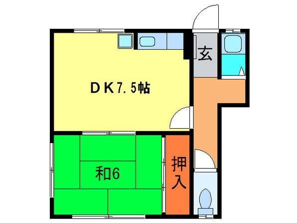 緑荘の物件間取画像